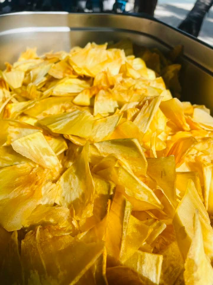 Frites d’uru en Polynésie