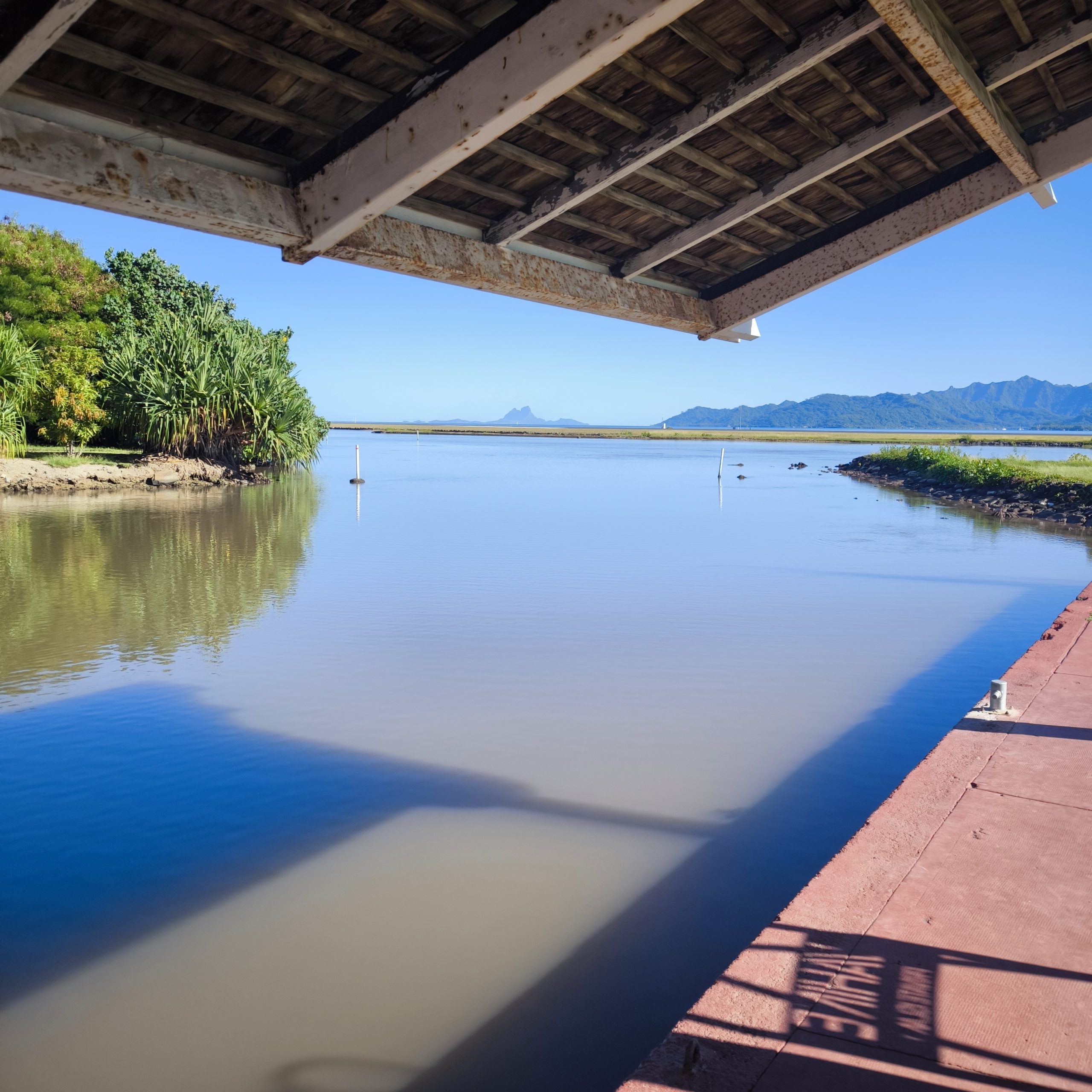 Ponton de l'aéroport de Raiatea Polynésie française